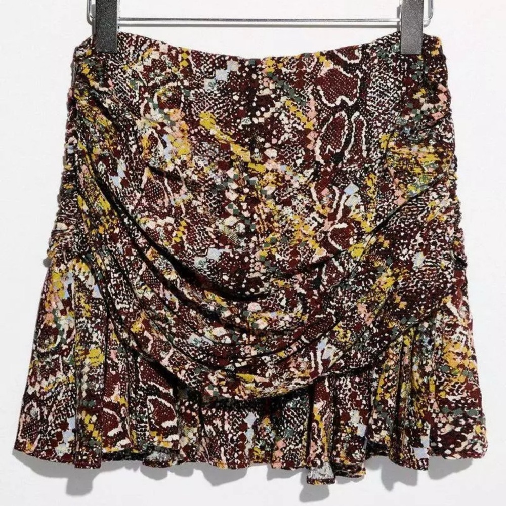 Free People Saturday Sunday BOHO Side Zip Mini Skirt Day Night Combo Size 8